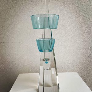 Thommy Bremberg, "Självmordsvas för singel blomma", glas, unik, höjd 48 cm, 55 000 kr