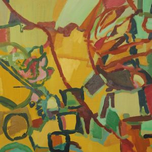 Anja Richardt Krabbe, "Upside down", olja på pannå h/b 123x84 cm, 15 000 kr 